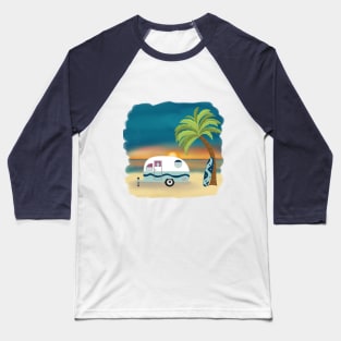 Beach caravan fun Baseball T-Shirt